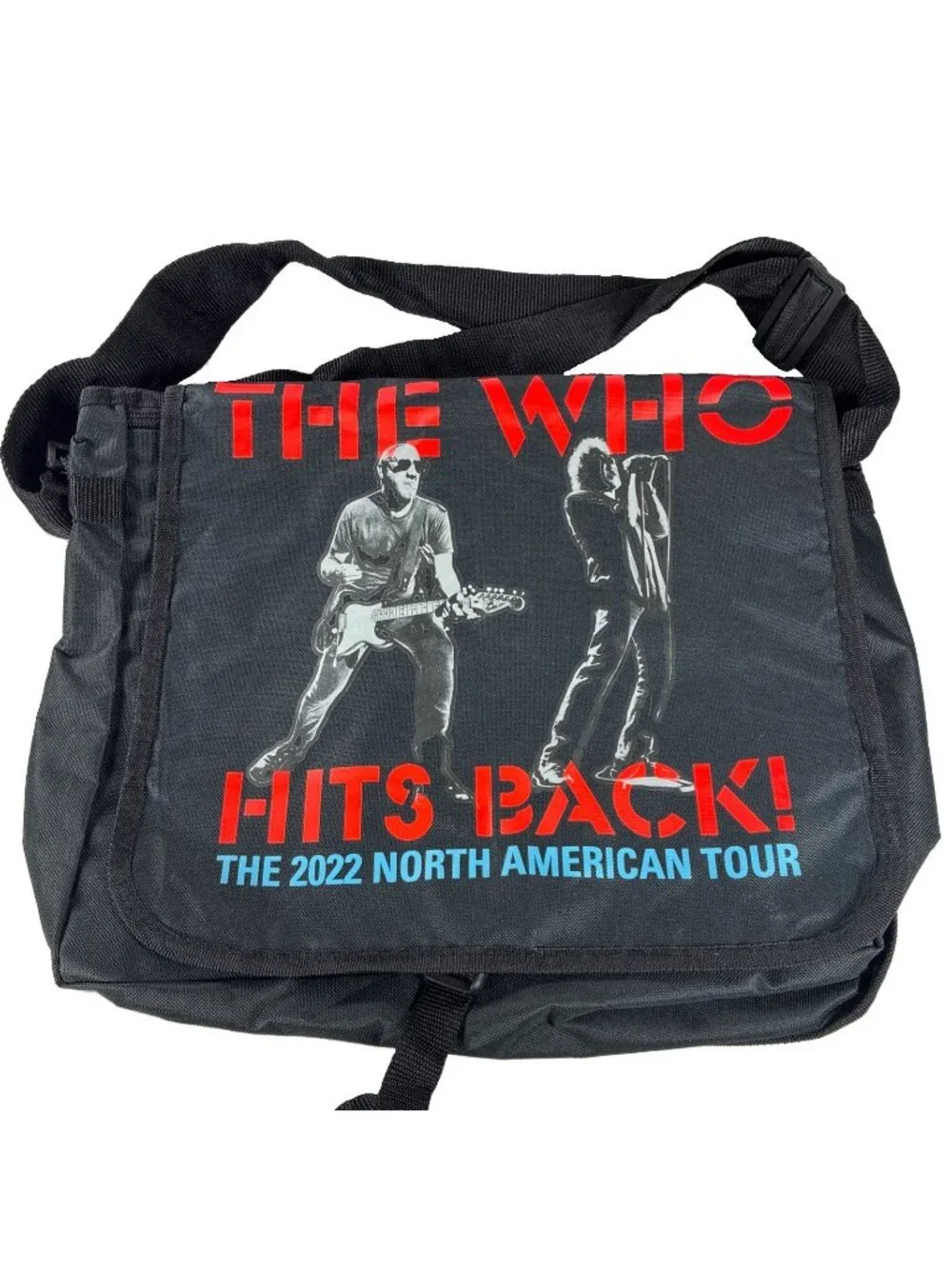 The Who Hits Back 2022 Tour VIP Messenger Bag Laptop Crossbody Music Merch